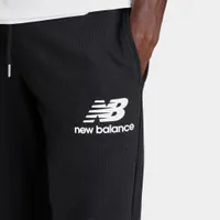 New Balance Essentials Stacked Logo Sweatpants / Black