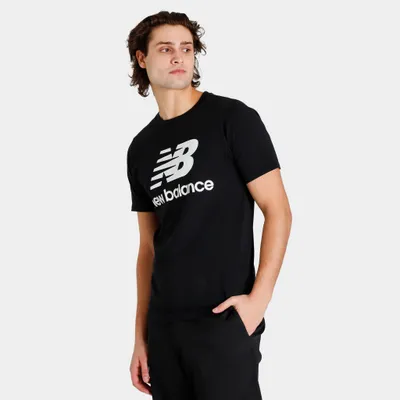 New Balance Essentials Stacked Logo T-shirt / Black