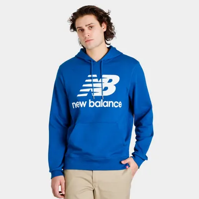 New Balance Essential Stacked Pullover Hoodie / Blue Groove