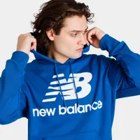 New Balance Essential Stacked Pullover Hoodie / Blue Groove