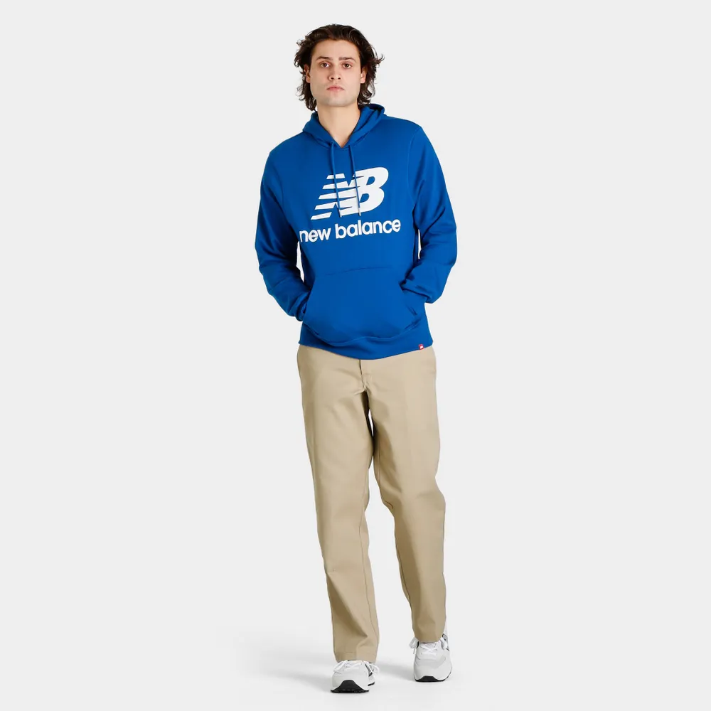 New Balance Essential Stacked Pullover Hoodie / Blue Groove