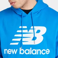 New Balance Essential Stacked Pullover Hoodie / Wave Blue