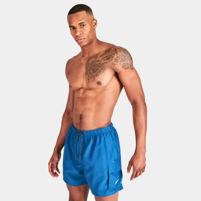 Nike Sportswear Packable Cargo Volley 5-Inch Swim Shorts / Dark Marina Blue
