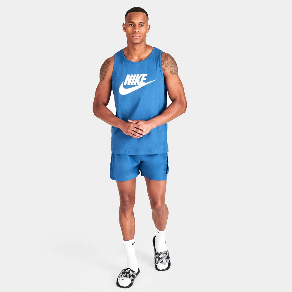 Nike Men's 5 Belted Packable Swim Trunks.