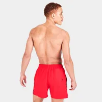 Nike Swoosh Logo Taped 5-Inch Volley Swim Shorts / University Red