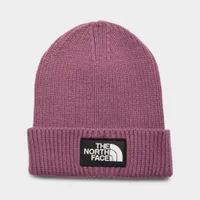 The North Face TNF Logo Box Cuffed Beanie / Pikes Purple