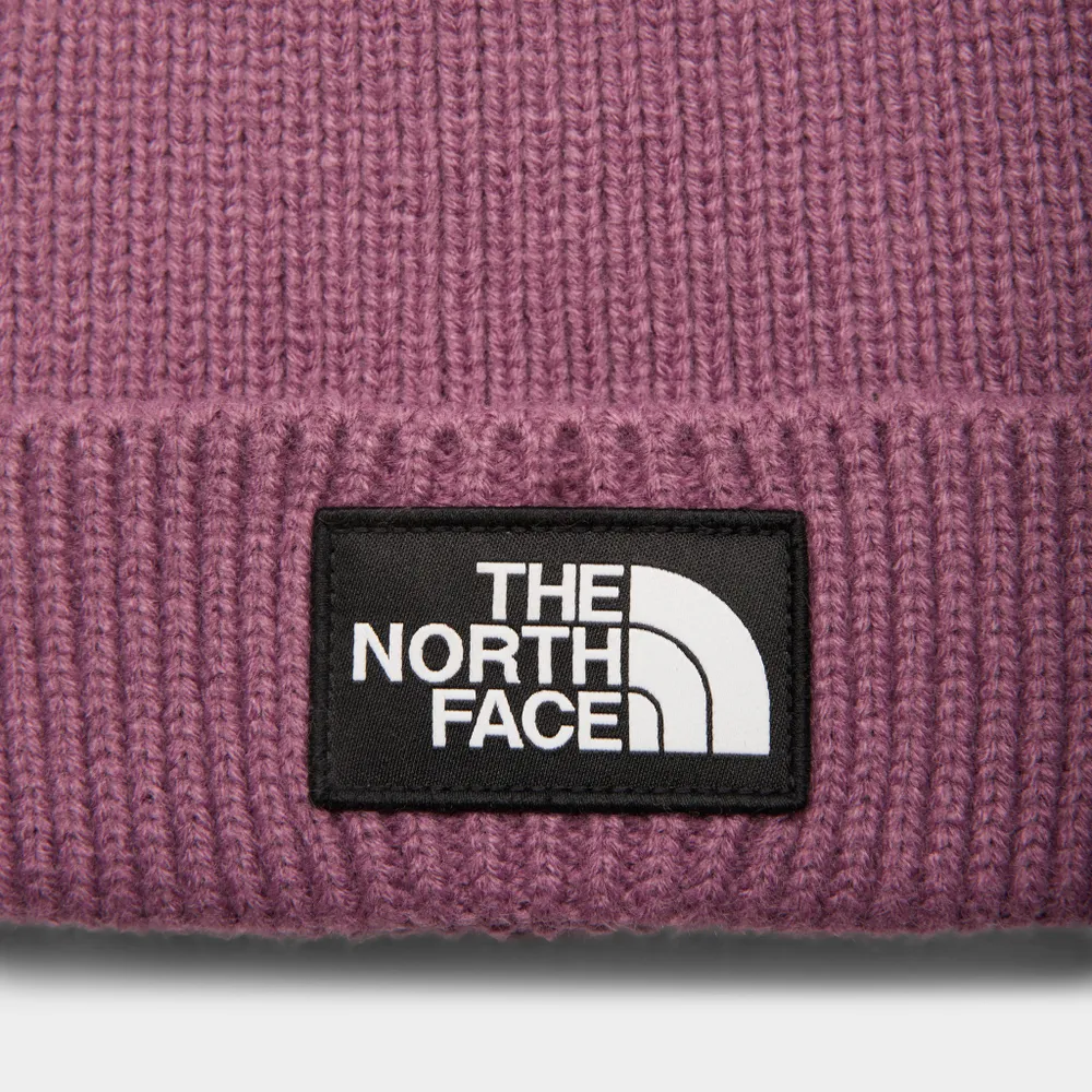 The North Face TNF Logo Box Cuffed Beanie / Pikes Purple
