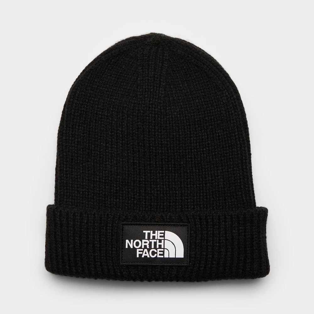 The North Face Kids' TNF Box Logo Cuffed Beanie / TNF Black