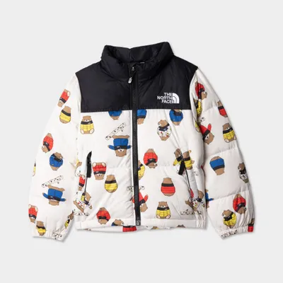 The North Face Infants’ 1996 Retro Nuptse Jacket TNF White / Bears Print