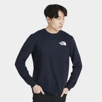 The North Face Box NSE Long Sleeve T-shirt Aviator Navy / Goblin Blue