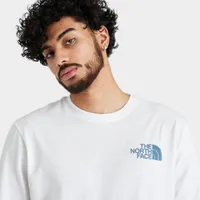 The North Face Box NSE Long Sleeve T-shirt TNF White / Goblin Blue