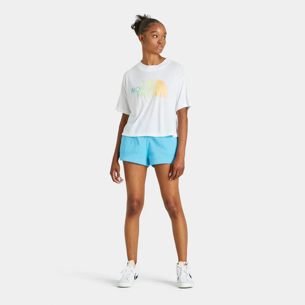 The North Face Women’s Half Dome Cropped T-shirt TNF White / Apricot Ice Dye Ombre Fill