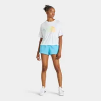 The North Face Women’s Half Dome Cropped T-shirt TNF White / Apricot Ice Dye Ombre Fill