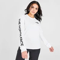The North Face Women's Brand Proud Long Sleeve T-shirt TNF White / Black