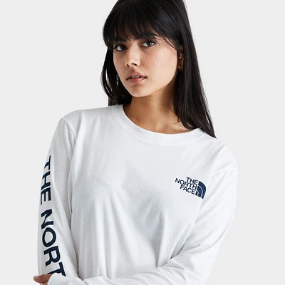 The North Face Women's Brand Proud Long Sleeve T-shirt TNF White / Black