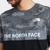 The North Face Color Blocked T-shirt TNF Black / Vanadis Grey Grid Print