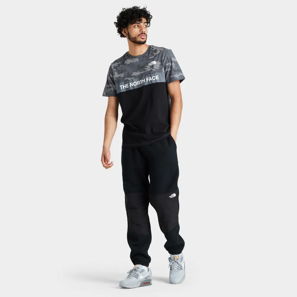 The North Face Color Blocked T-shirt TNF Black / Vanadis Grey Grid Print