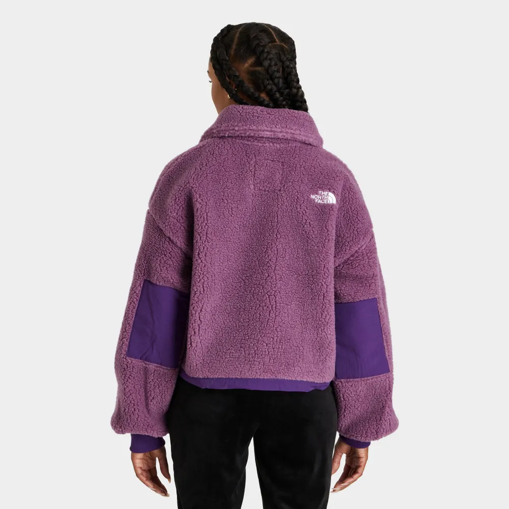 The North Face Women’s Platte Sherpa Quarter Zip Jacket Pikes Purple / Gravity