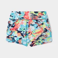 The North Face Junior Girls’ Printed Amphibious Knit Class V Shorts / TNF Navy Youth Tropical Camo Print