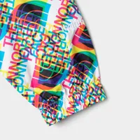 The North Face Juniors’ Printed Hydrenaline Wind Jacket TNF White / Half Dome Glitch Print