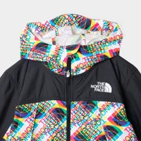 The North Face Juniors’ Printed Hydrenaline Wind Jacket TNF White / Half Dome Glitch Print