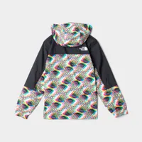 The North Face Juniors’ Printed Hydrenaline Wind Jacket TNF White / Half Dome Glitch Print