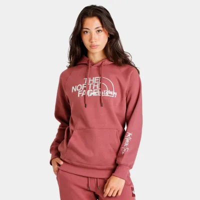 The North Face Women's Graphic Injection Pullover Hoodie Wild Ginger / Metallic Silver