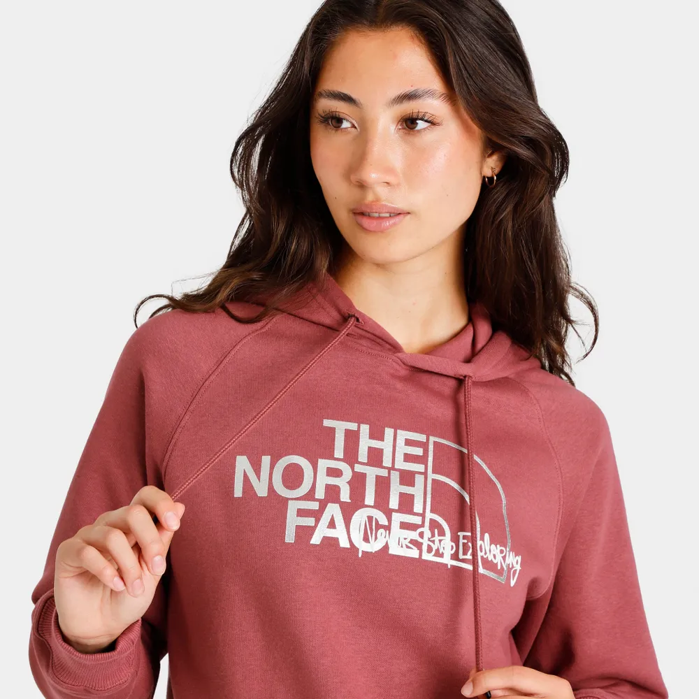 The North Face Women's Graphic Injection Pullover Hoodie Wild Ginger / Metallic Silver