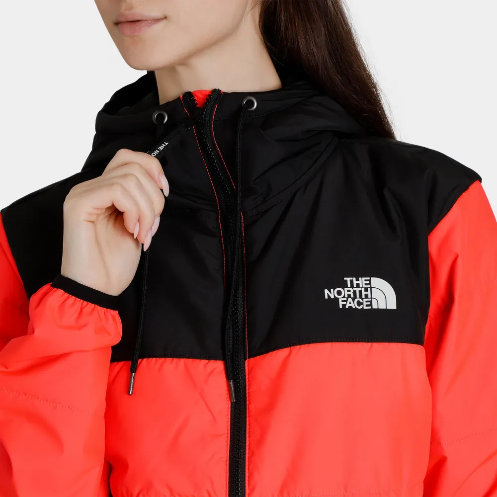 The North Face Women's Highrail Jacket Brilliant Coral / TNF Black