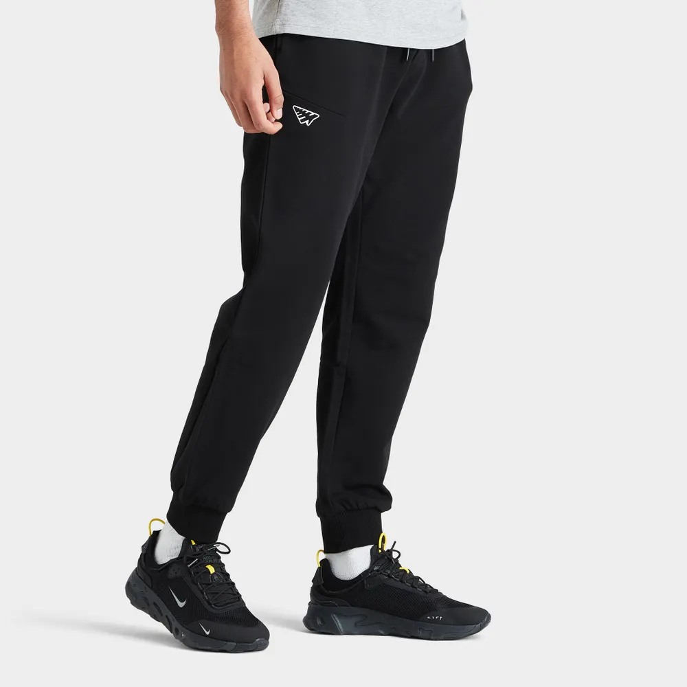 Paper Planes Solid Jogger Pants / Black