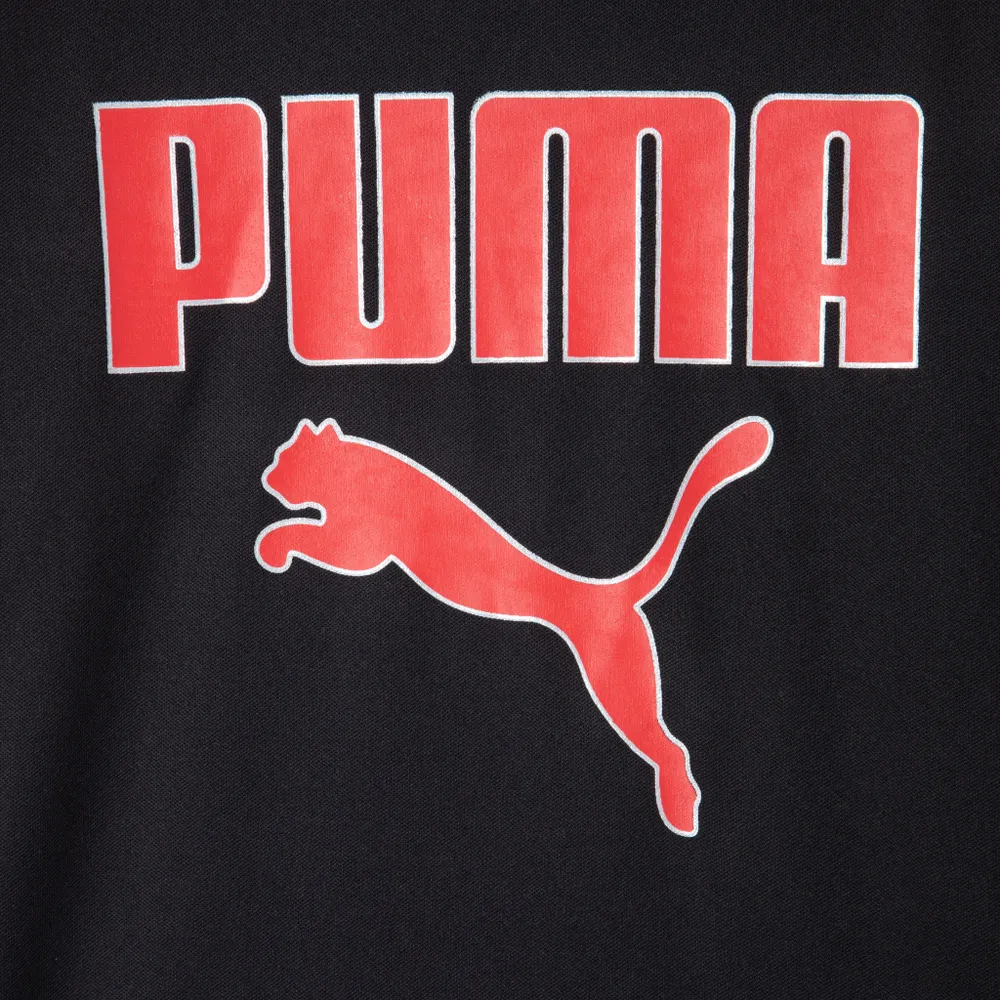 Puma Child Boys’ Polyester Interlock T-shirt And Mesh Shorts Set / Red