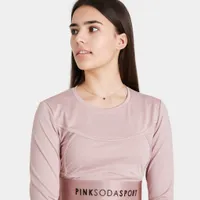 Pink Soda Sport Women’s Contour Fitness Long Sleeve Top / Mauve