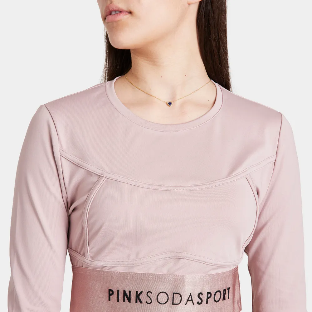 Pink Soda Sport Women’s Contour Fitness Long Sleeve Top / Mauve