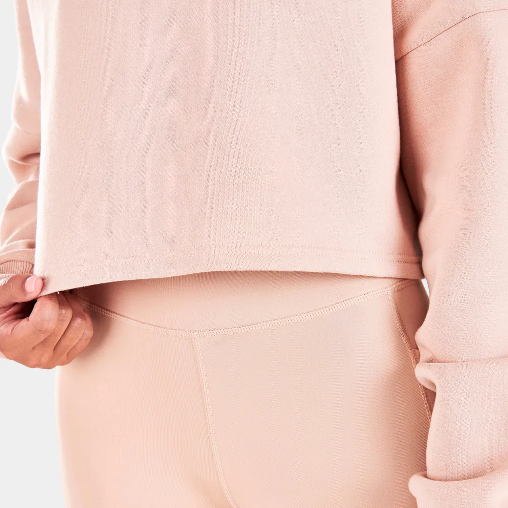 Pink Soda Sport Women’s Essentials Cropped Crewneck / Cuban Sand