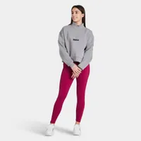 Pink Soda Sport Women’s Pipe BF Quarter Zip Sweatshirt / Grey