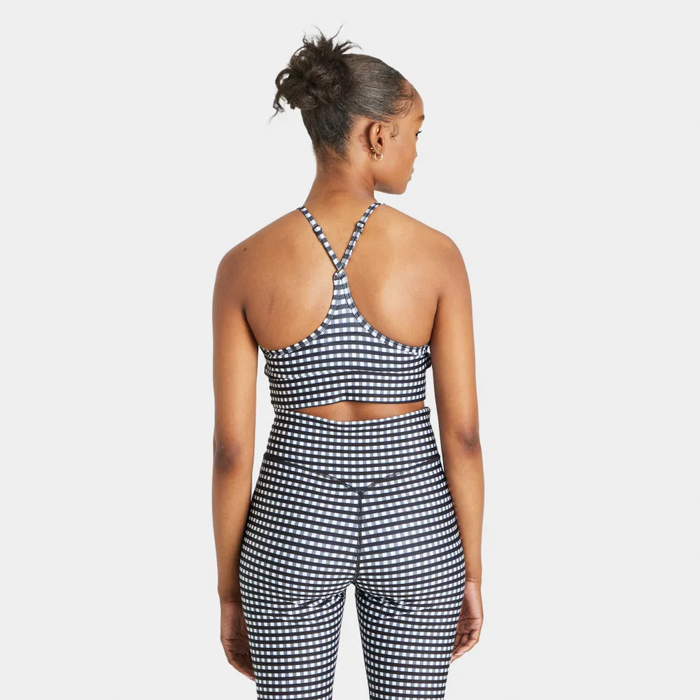 Checkered Disco Duality Cut Out Bra Top for Pride