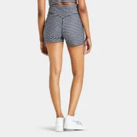 Pink Soda Sport Women’s Gingham 3” Shorts Black / Optic White