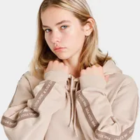 Pink Soda Sport Women’s Aura Tape Pullover Hoodie Brown Lentil / Doeskin