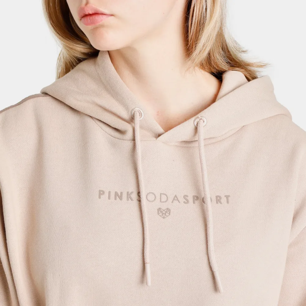 Pink Soda Sport Women’s Aura Tape Pullover Hoodie Brown Lentil / Doeskin