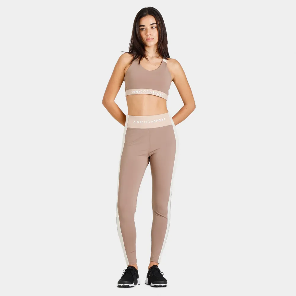 Pink Soda Sport Women’s Ascot Tights Fossil / Light Taupe - Sandshell
