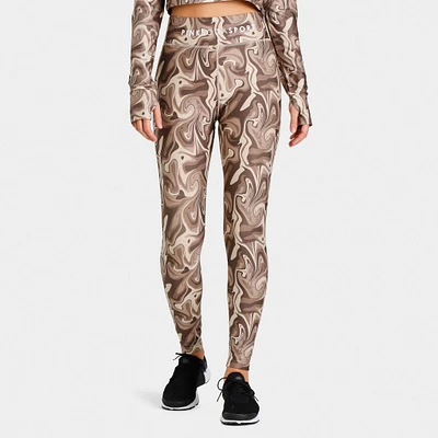 Pink Soda Sport Women's Swirl Tights Fossil / Light Taupe - Sandshell