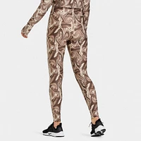 Pink Soda Sport Women's Swirl Tights Fossil / Light Taupe - Sandshell