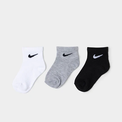 Nike Juniors' Lightweight Ankle Socks (6 Pack) White / Dark Grey