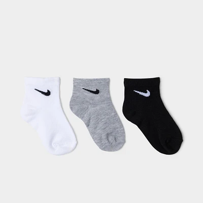 Nike Juniors' Lightweight Ankle Socks (6 Pack) White / Dark Grey