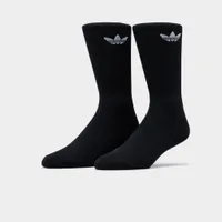 adidas Originals Solid Crew Socks (3 Pack) Black / White