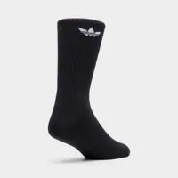 adidas Originals Solid Crew Socks (3 Pack) Black / White