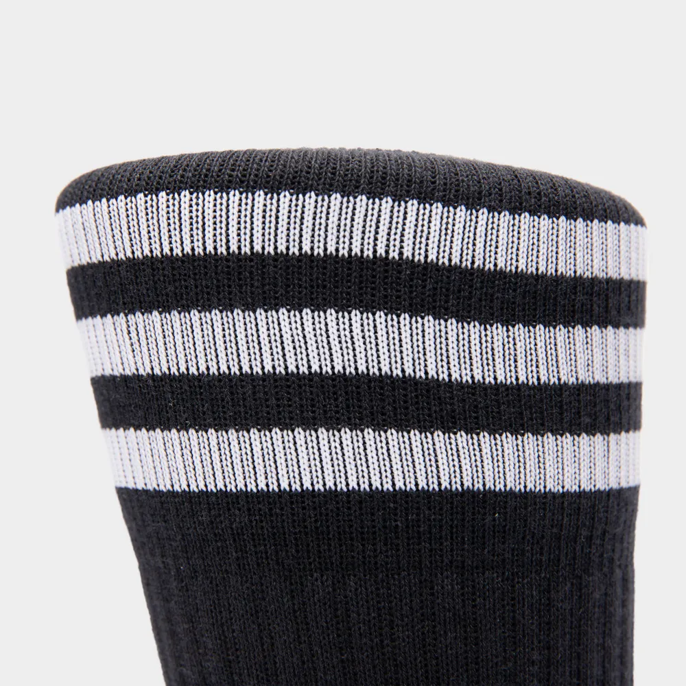 adidas Originals Solid Crew Socks (3 Pack) Black / White