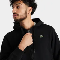 Lacoste SPORT Lightweight Bi-material Pullover Hoodie / Black