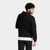 Lacoste SPORT Lightweight Bi-material Pullover Hoodie / Black