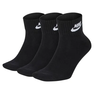 Nike Everyday Essential Socks (3 Pack) Black / White